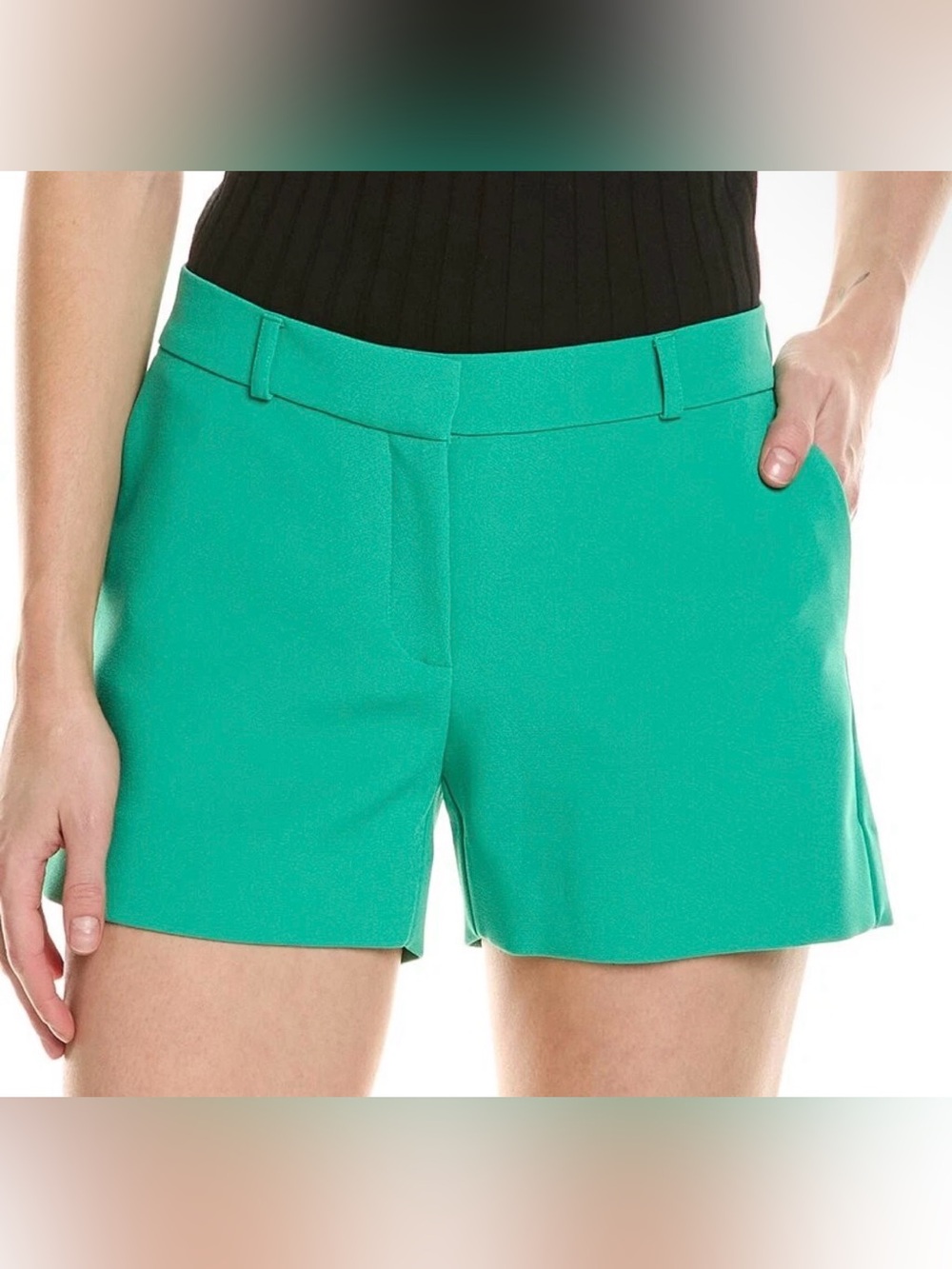 The Kooples Women's Teal green slit zoom Shorts XS/2/34 rag & bone style